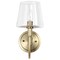 Nuvo Brookside 1-Light Sconce Vintage Brass Clear Glass 60/7881 - alternate 7